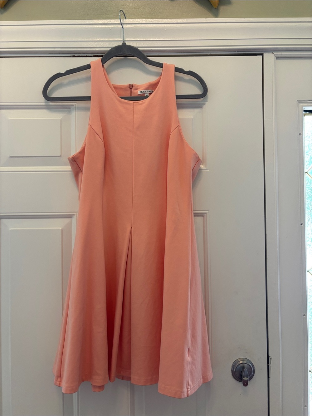 Sleeveless Coral Swing Mini Dress